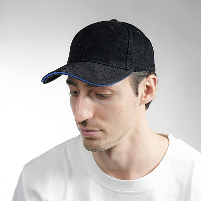 Бейсболка SMART SANDWICH 370, 5 клиньев, металлическая застежка