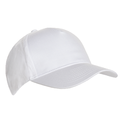 Бейсболка STAN 5 клиньев хлопок 150, 10L (Белый)