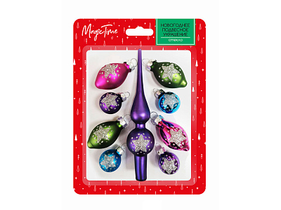 Набор новогодних украшений Яркий набор (Мультиколор)