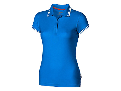 Рубашка поло Deuce женская (Небесно-голубой/белый)