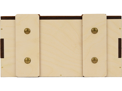 Деревянная подарочная коробка с крышкой Ларчик