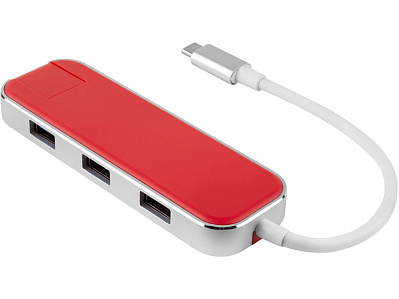 Хаб USB Type-C 3.0 Chronos (Красный)
