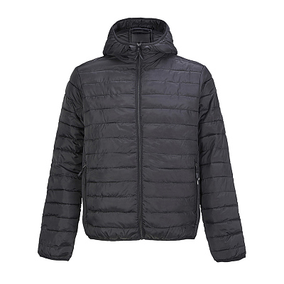 Куртка мужская "STREAM HOODED" 280 Т (Чёрный)