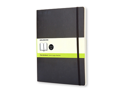 Записная книжка Classic Soft, ХLarge (нелинованный) (Черный)