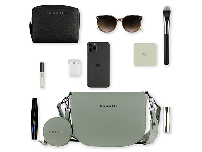 Сумка наплечная женская АЛМАТА (ALMATA) с кошельком