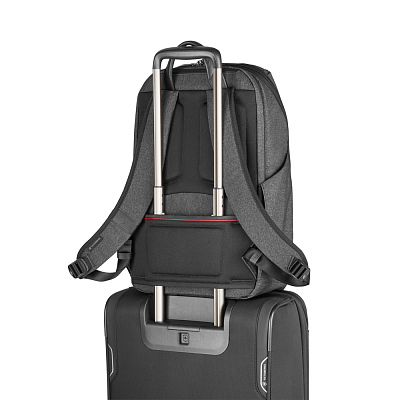 Рюкзак VICTORINOX Architecture Urban2 Deluxe Backpack 15”, серый, полиэстер/кожа, 31x23x46 см, 23 л