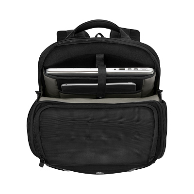 Рюкзак VICTORINOX Altmont Professional Fliptop Laptop Backpack 15'', чёрный, полиэфирная ткань, 33x26x49 см, 26 л