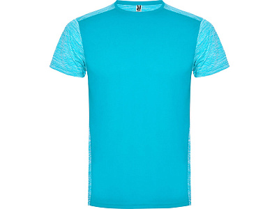 Спортивная футболка Zolder мужская (Бирюзовый/бирюзовый меланж)