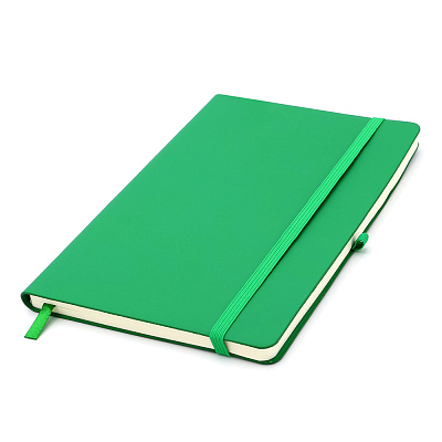 Блокнот А5 Legato в мягком переплёте, тёмно-зелёный (Темно-зеленый)