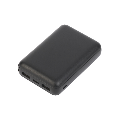 Зарядное устройство "Compact+", 10000 mAh  (Черный)