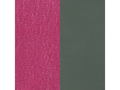 Двусторонняя кожаная вставка для браслета (Фуксия/хаки)