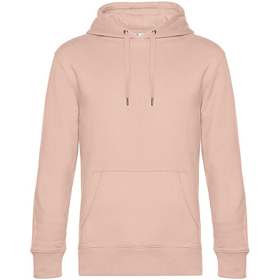 Толстовка с капюшоном унисекс King, серый меланж (Розовый)