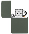 Зажигалка ZIPPO Classic с покрытием Green Matte, латунь/сталь, зелёная, матовая, 38x13x57 мм - Фото 4