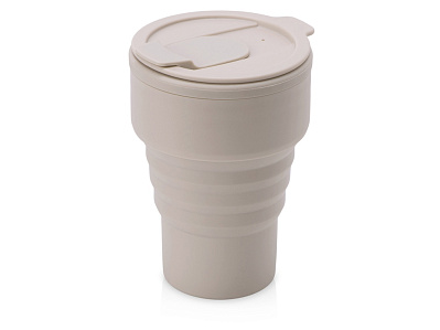 Силиконовый складной стакан GoCup (Бежевый)