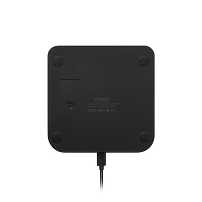 Зарядная станция с часами 15W Ригель (Rigel), черная