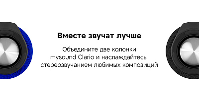 Портативная колонка Rombica Mysound Clario, черный