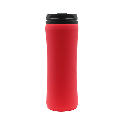 Термокружка Miora софт-тач, красный