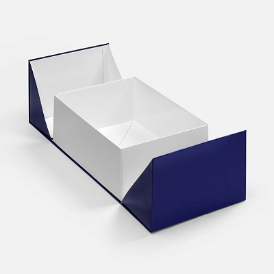 Коробка складная Foldream, M, синяя (Синий) Коробка складная Foldream, M, синяя (Синий)