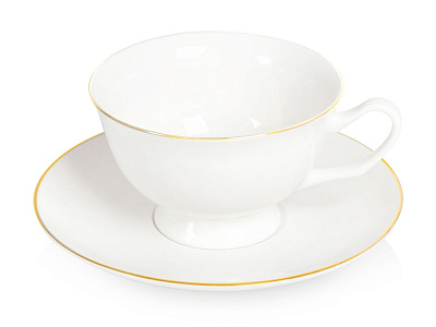 Чайная пара Preston (Белый, золотистый) Чайная пара Preston (Белый, золотистый)