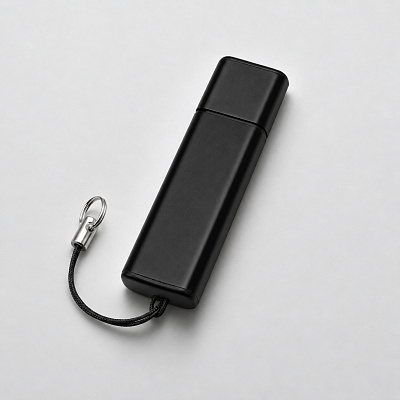 USB-флешка на 16 Гб Borgir с колпачком (Чёрный)