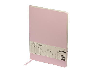 Скетчбук B5 Sketch & Art 100 г/м2, soft-touch (Розовый)