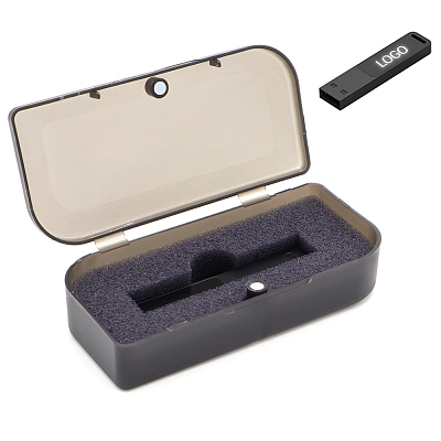 Флешка Suomi 16 Гб в футляре, с белой подсветкой (Белый)