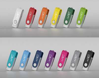 Флеш-карта "Vostok", объем памяти 16GB, покрытие soft touch#, желтый