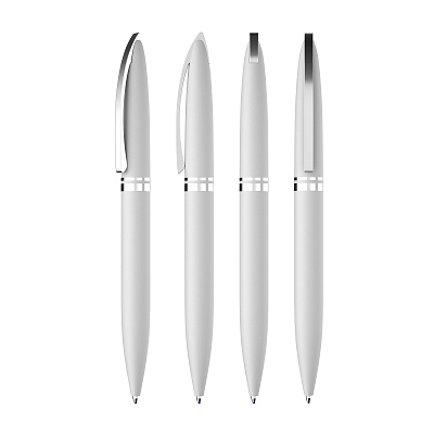 Ручка шариковая "Rocket", покрытие soft touch, белый