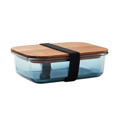 Glass lunch box 800ml (Прозрачно-голубой)