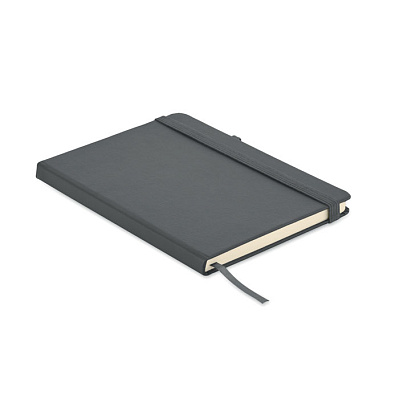 Recycled PU A5 lined notebook (Каменный серый)
