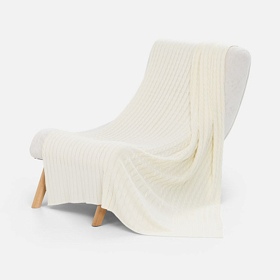 Плед Tressa  (молочный) (Белый)