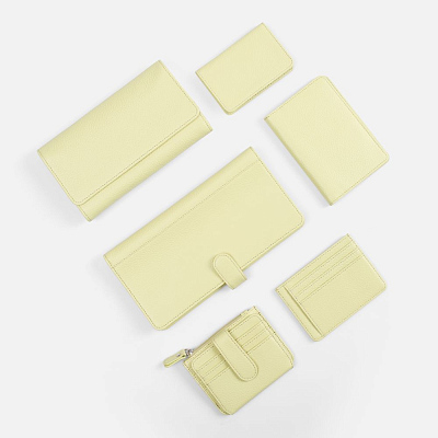 Картхолдер на молнии Unison, светло-зеленый