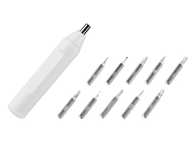 Отвертка Drill 10-в-1 (Белый)