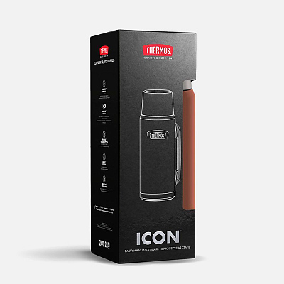 Термос Icon 1200, коричневый