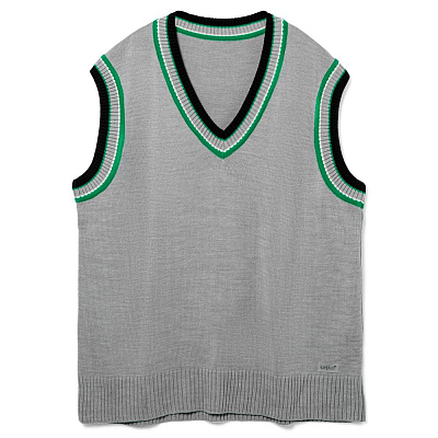 Жилет оверсайз унисекс Cornell в сумке, светло-серый (Серый)