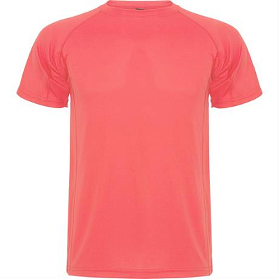 Спортивная футболка MONTECARLO мужская, КОРАЛЛОВЫЙ ФЛУОРЕСЦЕНТНЫЙ XL (Коралловый флуоресцентный)