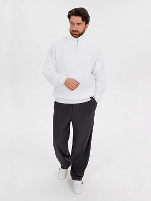 Джемпер Siluetti Birne, молочно-белый