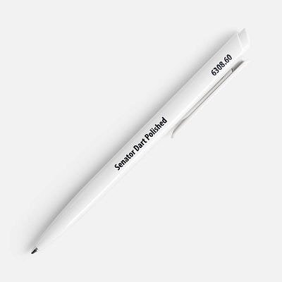Ручка шариковая Senator Dart Polished, белая