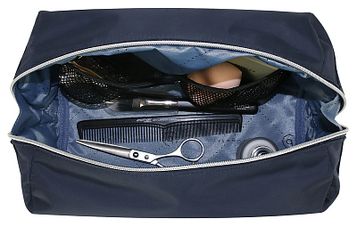 Несессер дорожный BUGATTI Lido, синий, полиэстер, 27х14х14 см, 5 л