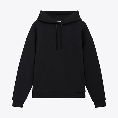 Худи релакс унисекс Баланс (Balance), с начесом, черный, размер XL/2XL (Чёрный)