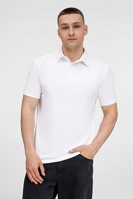 Рубашка поло унисекс Senti, белая (Белый)