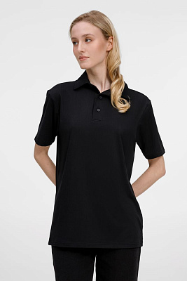 Рубашка поло унисекс Senti, темно-синяя (Чёрный)