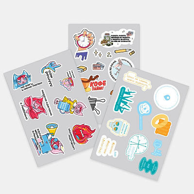 Наклейки UV-DTF Sticker Pack на заказ M