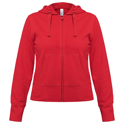 Толстовка женская Hooded Full Zip красная (Красный)