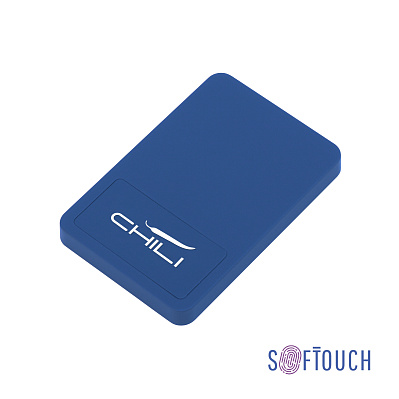Настольное беспроводное зарядное устройство "Touchy"  (Темно-синий)