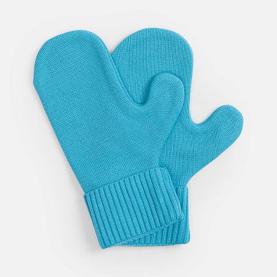 Варежки Yong, ярко-голубые (Голубой)