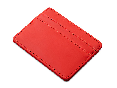 Картхолдер для двух карт и наличных денег с зажимом Crave (Красный)