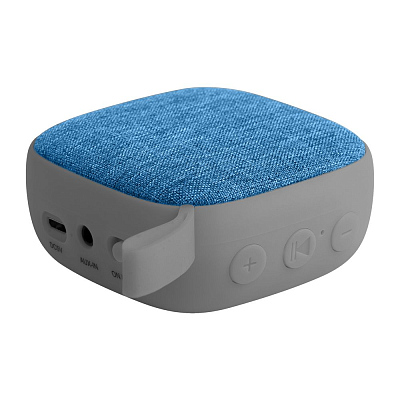 Беспроводная колонка Chubby, серая с голубым (Серый)