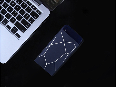 Внешний беспроводной аккумулятор Geo Wireless с подсветкой лого, 5000 mAh