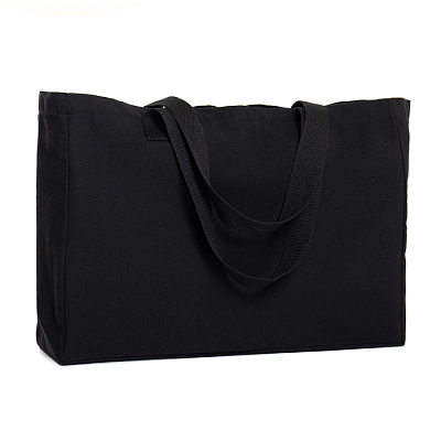 Сумка шопер хлопок 42*38*36, 340, 252 (Чёрный) Сумка шопер хлопок 42*38*36, 340, 252 (Чёрный)